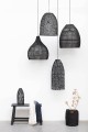 Ulica Ceramiczna&Home Design-Originalhome - Lampa rattanowa - zestaw 3 kloszy Moon czarny
