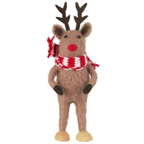 Ib Laursen - Renifer Rudolf z filcu - Ulica Ceramiczna&Home Design