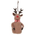 Ib Laursen - Zawieszka - Renifer Rudolf z filcu Stillenat - Ulica Ceramiczna&Home Design