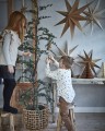 -Ulica Ceramiczna&Home Design-Affari of Sweden - Gwiazda papierowo-bawełniana brązowo-czerwona XL