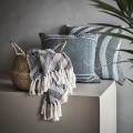 Ulica Ceramiczna&Home Design- Affari of Sweden - Poszewka na poduszkę Anna czarna z białym ściegiem