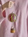 Ulica Ceramiczna&amp;Home Design-Bloomingville - Zawieszka Mikołaj w balonie