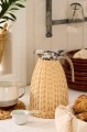 Termos Ib Laursen 1,5 l z polirattanu w kolorze naturalnym | Ulica Ceramiczna & Home Design