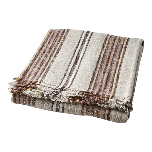 Kocyk Hilda z dodatkiem lnu marki Affari of Sweden dostępny w Ulica Ceramiczna&Home Design