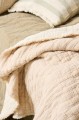 Muślinowa narzuta dwustronna Ib Laursen 240x240 cm – miękka, pikowana bawełna w skandynawskim stylu | Ulica Ceramiczna&Home Design