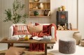 Miękki koc Ib Laursen w kolorze rdzy 130x170 cm z frędzlami – przytulny, rustykalny styl | Ulica Ceramiczna&Home Design