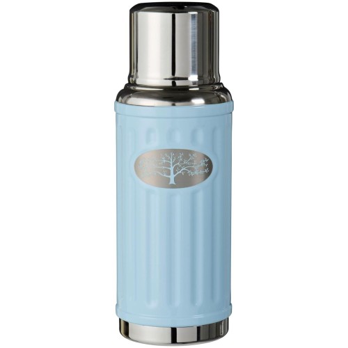 Termos Ib Laursen 500 ml jasnoniebieski z motywem Drzewa Życia – utrzymuje ciepło i chłód napojów, idealny na piknik, rower czy spacer | Ulica Ceramiczna&Home Design