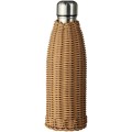 Termos Ib Laursen 500 ml z brązowego polirattanu – utrzymuje ciepło i chłód napojów, w skandynawskim stylu, idealny na piknik, rower czy spacer | Ulica Ceramiczna&Home Design