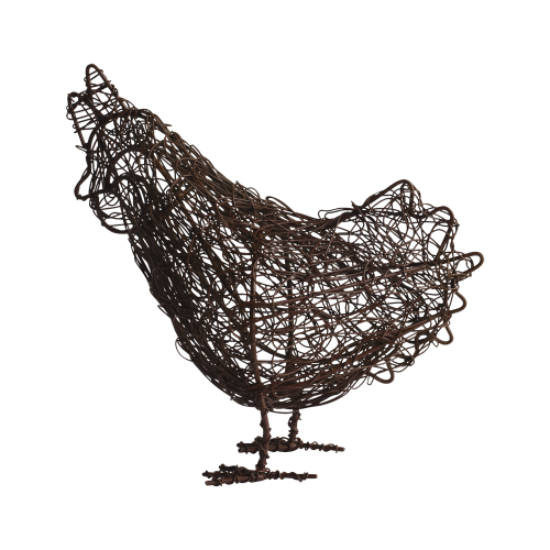 Metalowa kura dekoracyjna Affari of Sweden – Ulica Ceramiczna&Home Design