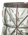 Wazon Belle przezroczyste szkło z metalową siatką – Ulica Ceramiczna&Home Design
