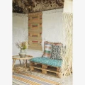 Ręcznie tkany chodnik jutowy Madam Stoltz 70×140 cm z kilimowym wzorem boho. Idealny na podłogę lub jako dekoracja ścienna – Ulica Ceramiczna & Home Design.