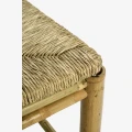Stołek bambusowy Madam Stolz z siedziskiem z trawy morskiej 37×37×38 cm. Skandynawski minimalizm, naturalne materiały i przytulny design – Ulica Ceramiczna & Home Design.