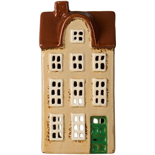 Ceramiczny domek inspirowany Nyhavn w Kopenhadze. Ręcznie wykonana skandynawska dekoracja dostępna w Ulica Ceramiczna.