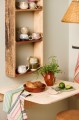 Półka ścienna UNIQUE z odzyskanego drewna z trzema półkami. Naturalna, rustykalna i niepowtarzalna. Produkt dostępny w Ulica Ceramiczna & Home Design.