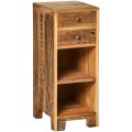 Szafka nocna Ib Laursen z drewna z recyklingu to unikatowy i naturalny mebel do wnętrza, dostępny w Ulica Ceramiczna & Home Design.