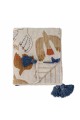 Koc - narzuta Multi wielokolorowa bawełniana z recyklingu dostępna w Ulica Ceramiczna & Home Design