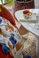 Koc - narzuta Multi wielokolorowa bawełniana z recyklingu dostępna w Ulica Ceramiczna & Home Design