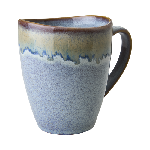 Ceramiczny kubek Anna marki Affari of Sweden w odcieniach szarości i beżu z naturalnym efektem glazury. Stylowy kubek do kawy lub herbaty w skandynawskim klimacie. Dostępny w Ulica Ceramiczna & Home Design