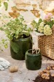 Zestaw donic Saigon Ib Laursen w kolorze mchu to naturalny i stylowy dodatek do wnętrz dostępny w Ulica Ceramiczna & Home Design.