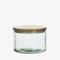 Słoik szklany z drewnianą pokrywką Madam Stoltz dostępny w sklepie Ulica Ceramiczna & Home Design
