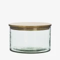 Madam Stoltz - Słoik szklany z drewnianą pokrywką - dostępny w Ulica Ceramiczna & Home Design