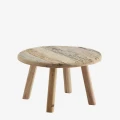 Stolik kawowy Madam Stoltz z drewna z recyklingu to unikatowy i naturalny mebel do salonu, dostępny w Ulica Ceramiczna & Home Design.