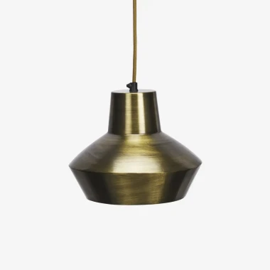 Madam Stoltz – Metalowa lampa wisząca antyczny mosiądz 22 × 19 cm