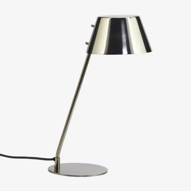 Madam Stoltz – Metalowa lampa stołowa stalowa 48 cm