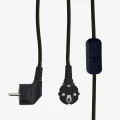 Metalowa lampa Madam Stoltz 48 cm z oprawką E14 i przewodem z włącznikiem.