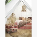 Zdjęcie 4: Wielokolorowy puf wełniany Madam Stoltz do wnętrz boho, vintage i eklektycznych.