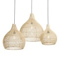 Lampa rattanowa Bawang L Originalhome z naturalnego rattanu