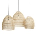 Originalhome zestaw 3 lamp rattanowych Moon z naturalnego rattanu