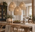 Originalhome Moon L lampa rattanowa do restauracji i hotelu