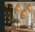 Zestaw lamp wiszących Moon z naturalnego rattanu Originalhome