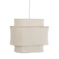 Lampa sufitowa Milla Affari of Sweden z bawełnianym kloszem w naturalnym kolorze, szerokość 38 cm.