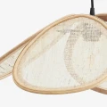 Lampa sufitowa rattanowa z lnem Madam Stoltz dostępna w sklepie Ulica Ceramiczna & Home Design